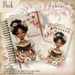 Arquivo Caderno + Bloquinho Coleção Era Vitoriana N3