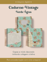 Arquivo caderno vintage verde agua wireo 2026