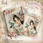 Arquivo Caderno + Bloquinho Coleção Era Vitoriana N4