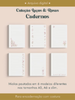 Arquivo Cadernos Coleção Laços & Rosas Costura 2026