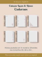 Arquivo Cadernos Coleção Laços & Rosas Wire-o 2026