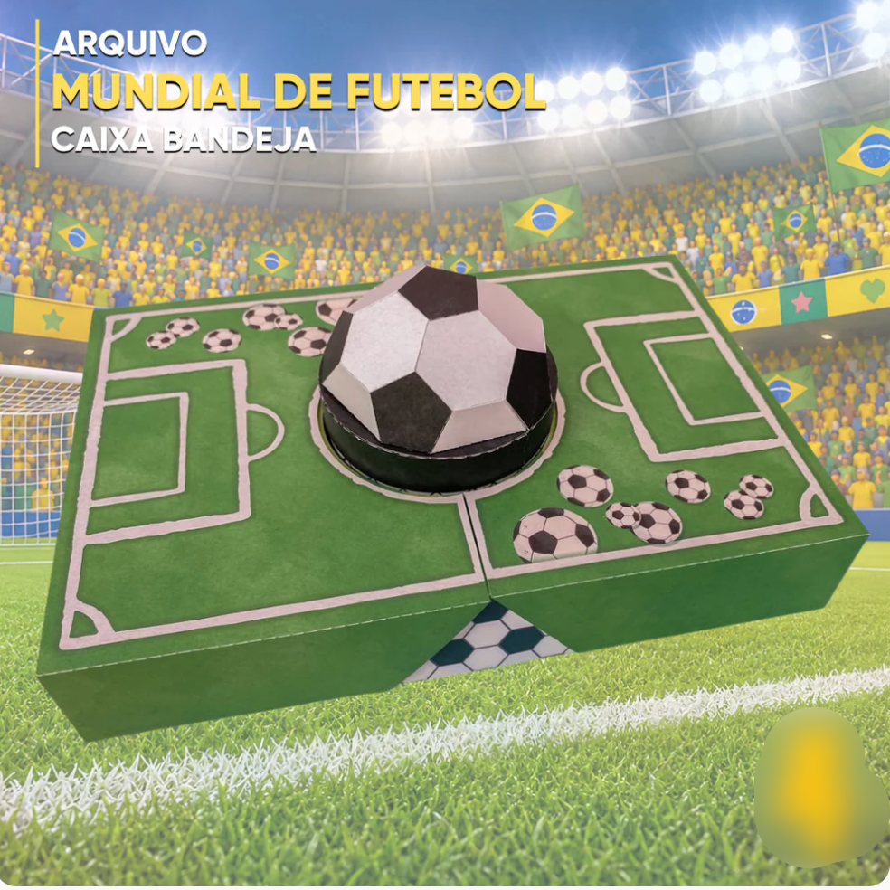 39-2026 - 4 CAMBALHOTAS - CAIXA BANDEIJA FUTEBOL MUNDIAL Arquivo Copa do Mundo Caixa Bandeija Futebol Mundial - Imagem 1