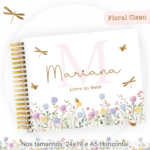 Arquivo encadernação baby floral clean - Imagem 8