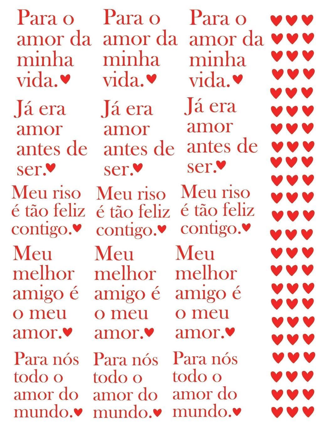 4-Arte Digital DTF UV Namorados Frases 2026 (A4) Arquivo Dia dos Namorados DTF UV Frases (A4) - Imagem 1