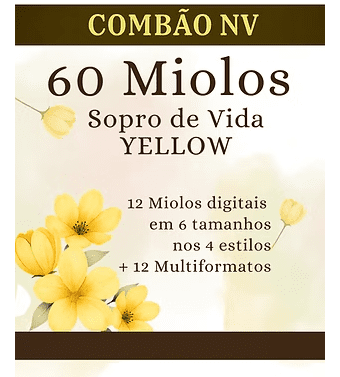 4-COMBÃO NV - 60 MIOLOS SOPRO DE VIDA YELLOW Arquivo Combão 60 Miolos Sopro de Vida Yellow - Imagem 1