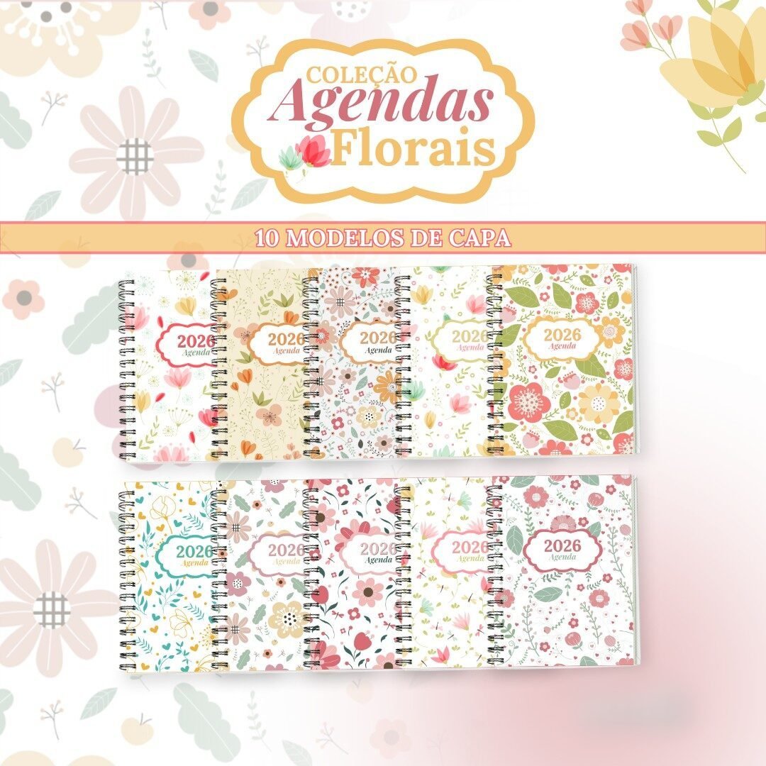 4-Coleção Agendas Florais 2026 Arquivo Coleção Agendas Florais 2026 - Imagem 1