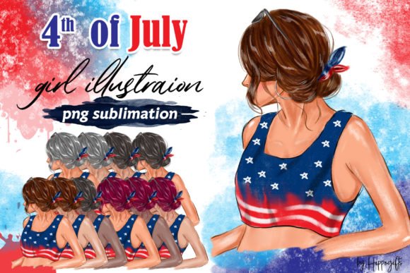 4 DE JULHO - MULHERES Arquivo Kit Digital 4 DE JULHO - MULHERES - Imagem 1