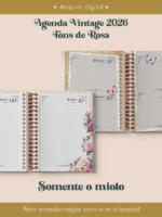 Arquivo Miolo Agenda Vintage Rosa 2026 Wire-o 2026