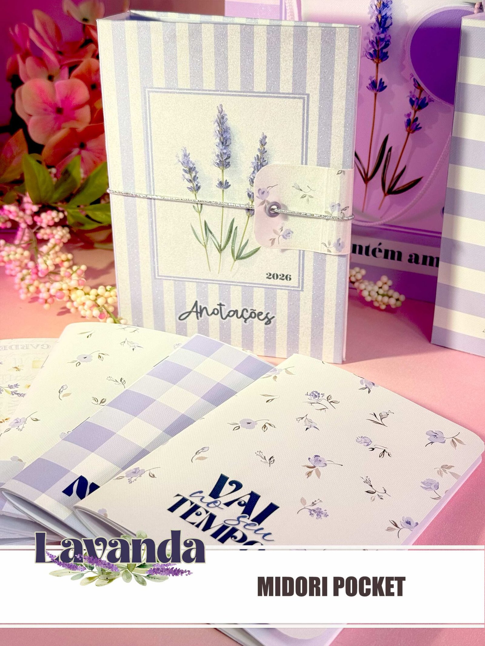 44-LAVANDA - MIDORI POCKET Arquivo Midori Pocket Lavanda - Imagem 1