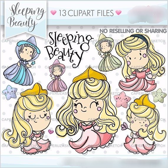 45_Princess-SleepingBeauty-2 Kit Digital A Bela Adormecida - Imagem 1