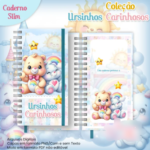 Arquivo Caderno Slim Coleção Ursinhos Carinhosos