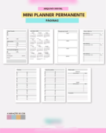 Arquivo Mini Planner Permanente A6 - Imagem 4