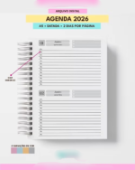 Arquivo Agenda Dat 2026 A5 2DPP - Imagem 2