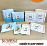 Arquivo Combão Menina + Menino Raposinhas Vintage