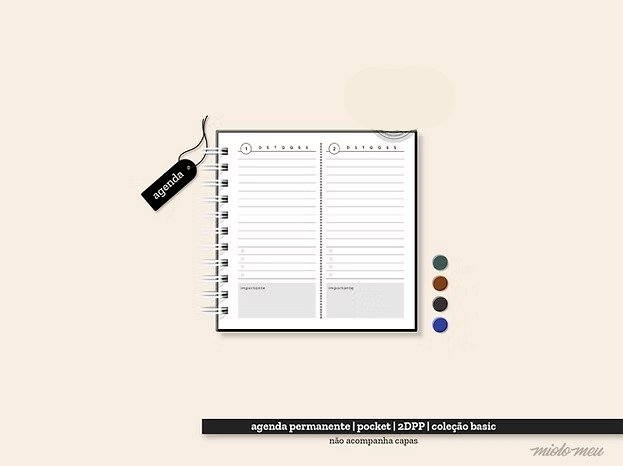 7-Basic Agenda Permanente Pocket Arquivo Basic Agenda Permanente Pocket - Imagem 1