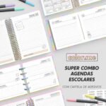 Arquivo Super Combo Agendas Escolares para Colorir 2026