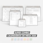 Arquivo Super Combo de Calendários de Mesa 2026