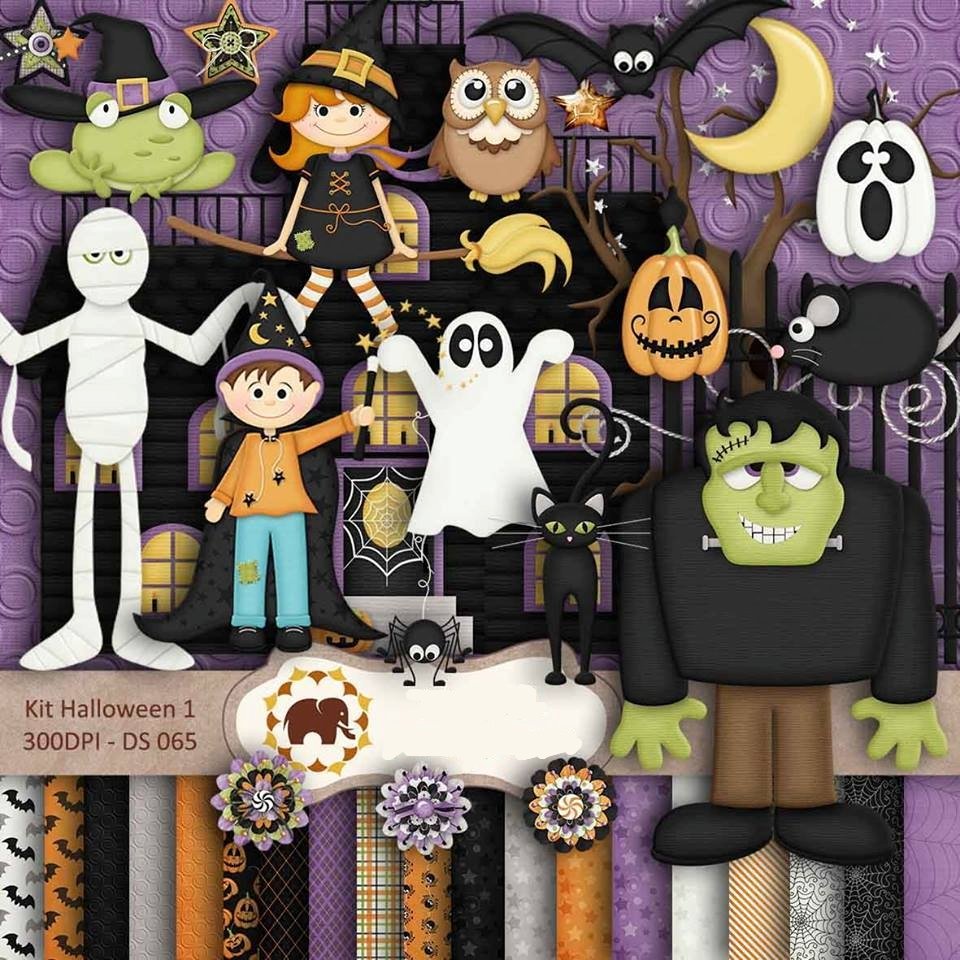 87 (2) Kit Digital Halloween - Imagem 1
