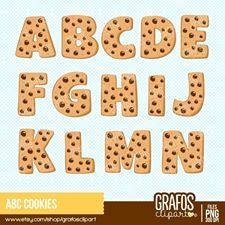 ABCCOOKIES-grafosclipart Arquivo Kit Digital Alfaberto - Imagem 1