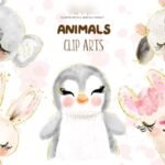 Arquivo Kit Digital ANIMAIS AQUARELA 2