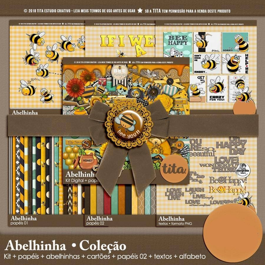 Abelhinha_Coleçao Kit Digital Coleção Abelhinha - Imagem 1