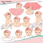 Kit Digital Adeus Fraldinha Menina 5