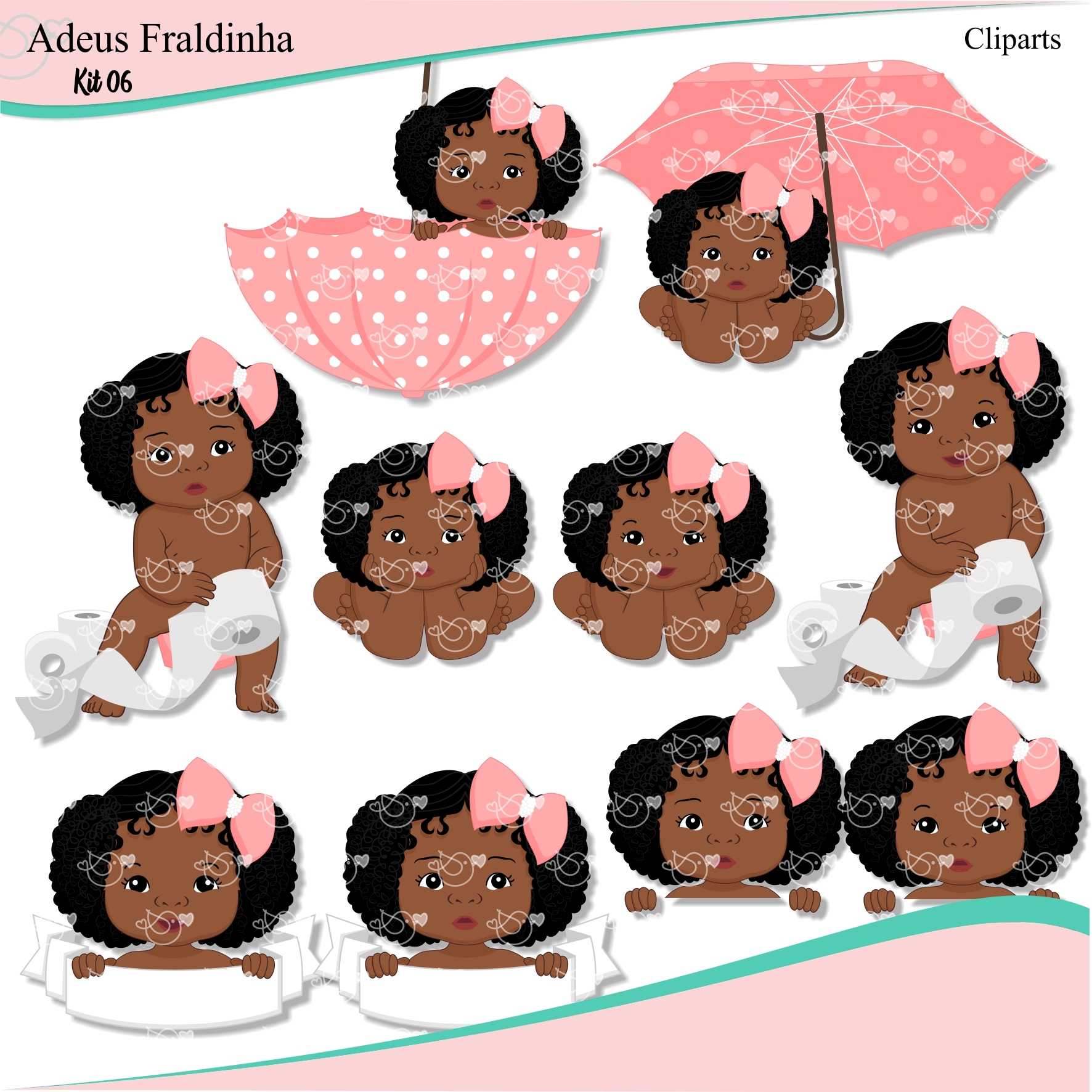 Adeus Fraldinha Menina_06 Kit Digital Adeus Fraldinha Menina 6 - Imagem 1