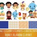 Kit Digital Papeis Aladdin Clipart