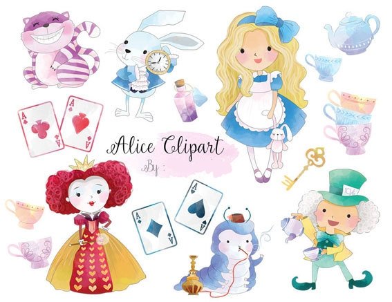 Alice Kit Digital Alice no País das Maravilhas - Imagem 1