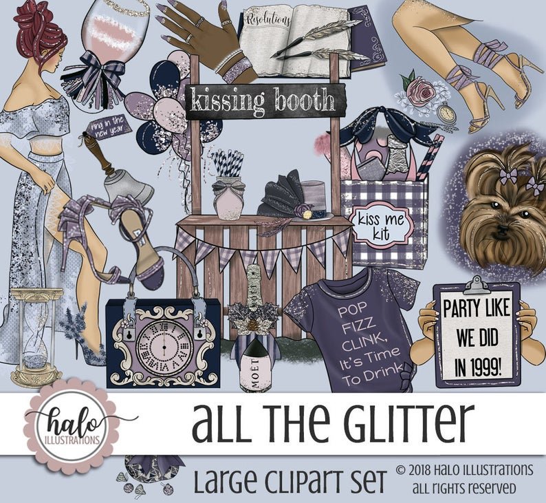 All The Glitter-Halo Kit Digital Brilho da Auréola - Imagem 1
