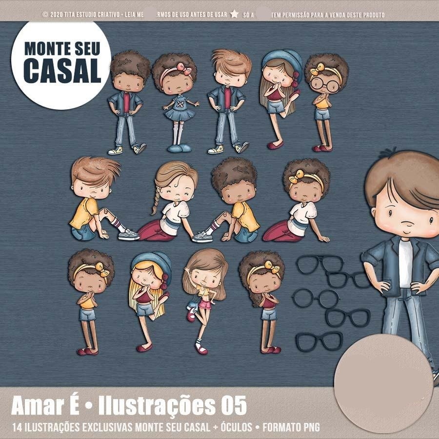 AmarE_Ilustração05 Kit Digital Dia dos Namorados Amar É 2 - Imagem 1