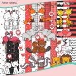 Kit Digital Amor Animal