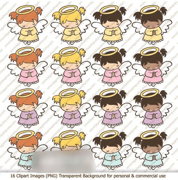 Angel Babies Kit Digital Papeis Anjinhas Baby - Imagem 1