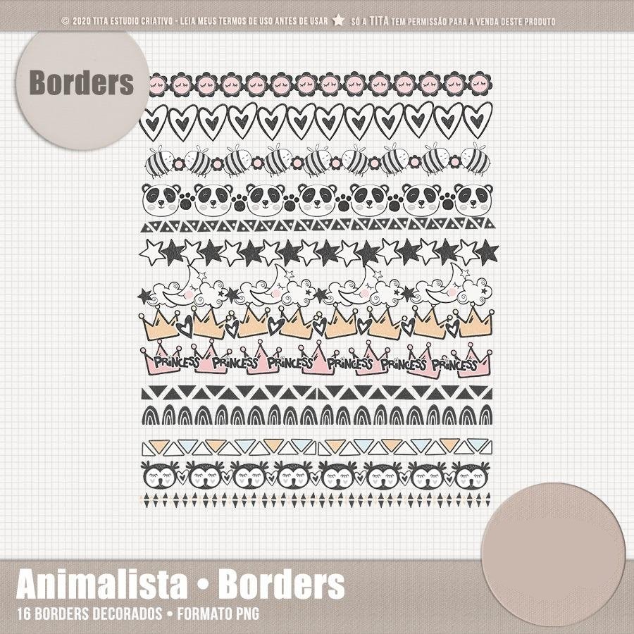 Animalista_Borders Kit Digital Animalista Borders - Imagem 1
