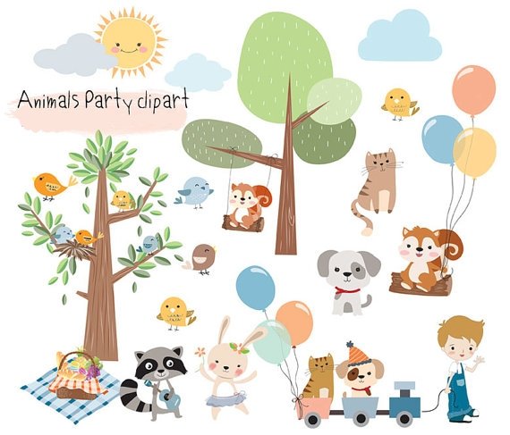 Animals Party Arquivo Kit Digital Festa dos Animais - Imagem 1