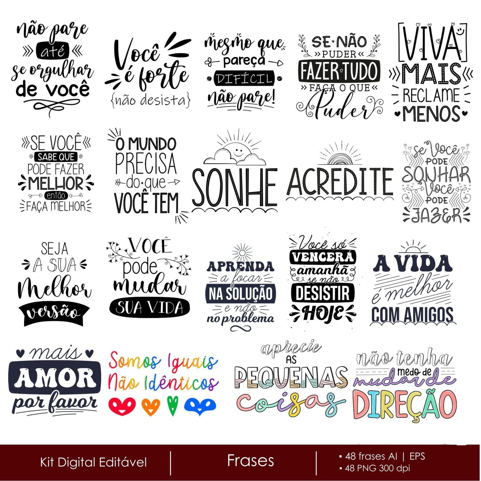 Arquivo Digital – Kit Frases Kit Digital Frases - Imagem 1