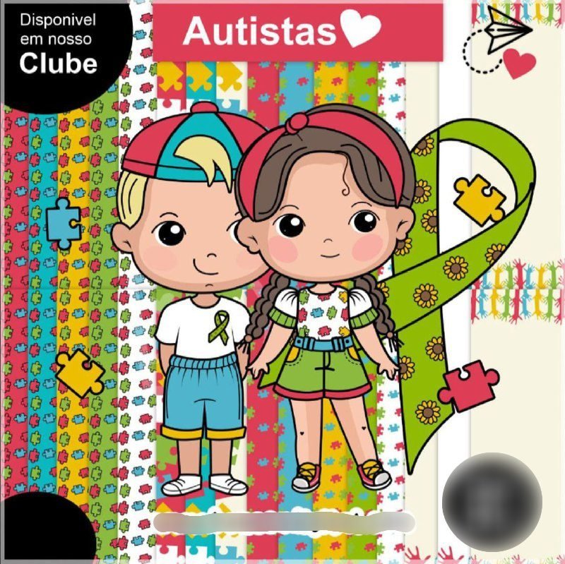 Autista Papéis Kit Digital Autista Papeis - Imagem 1