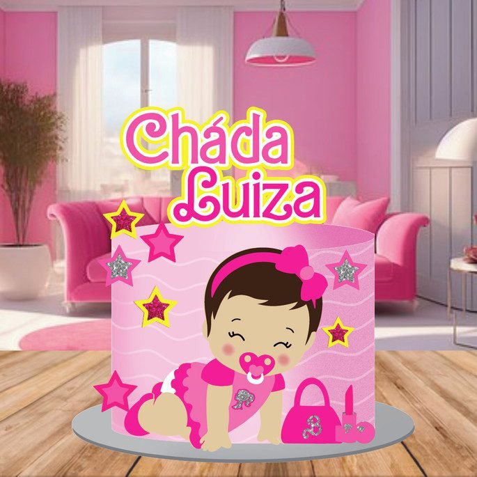 BARBIE BEBÊ Arquivo Topo de Bolo BARBIE BEBÊ - Imagem 1