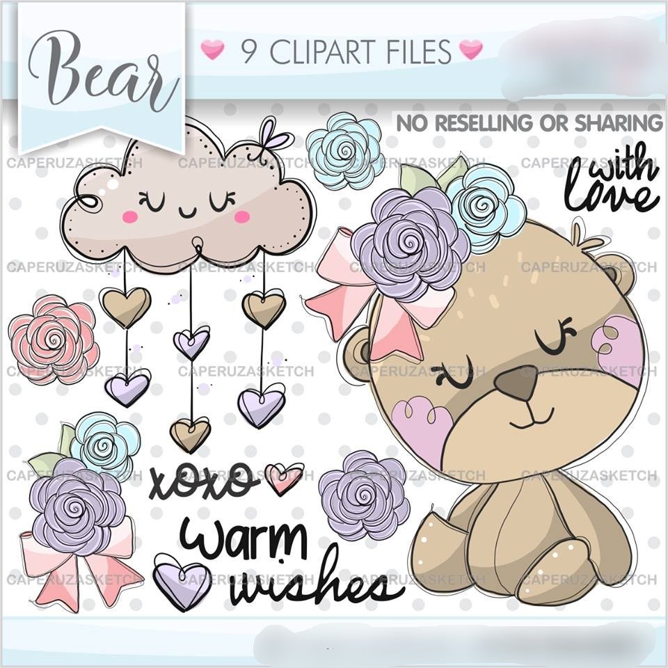 BEAR Kit Digital Ursinha - Imagem 1