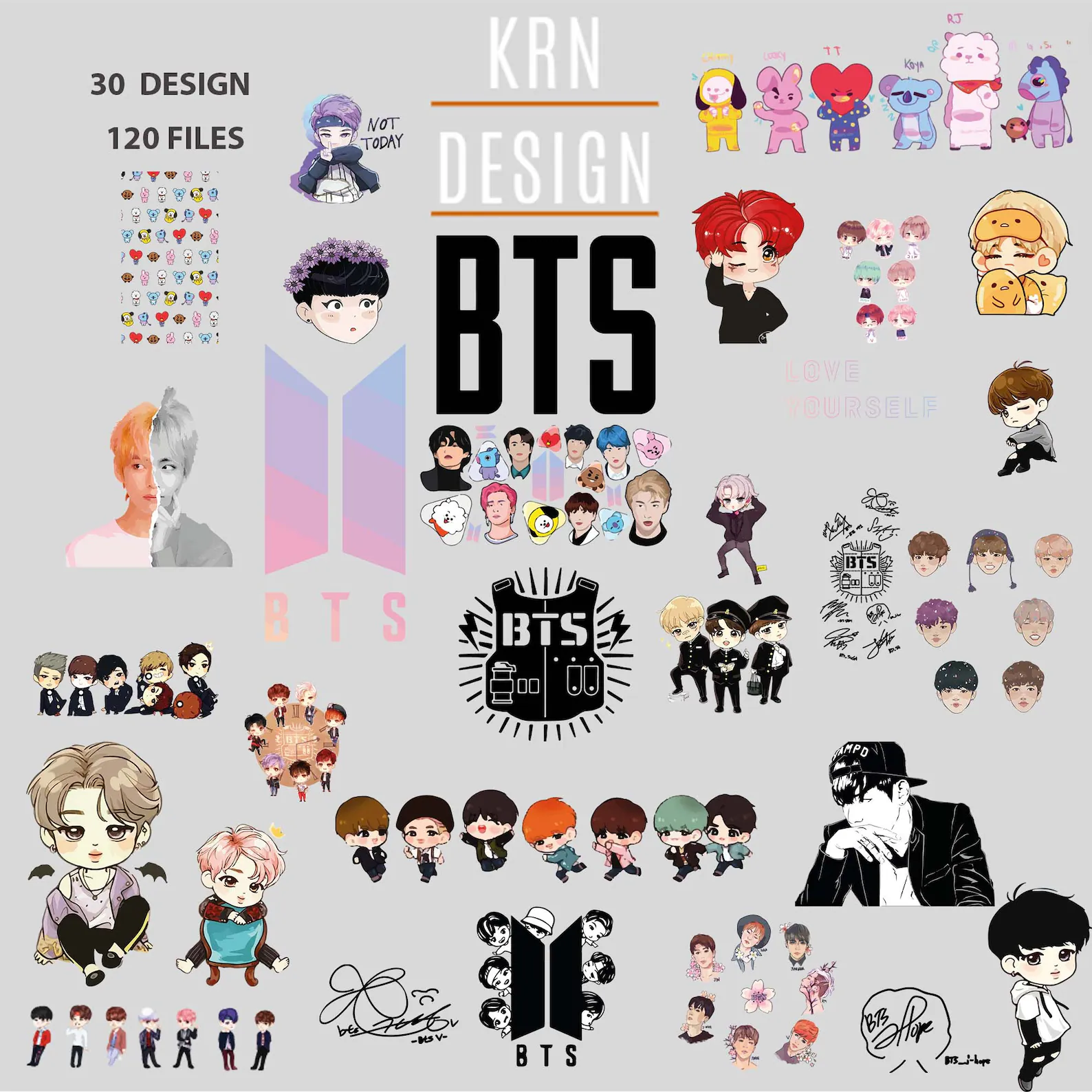 BTS KPOP 2 Kit Digital BTS Kpop 2 - Imagem 1