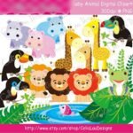 Kit Digital Animais Baby