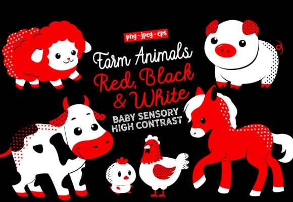 Baby-Sensory-High-Contrast-Farm-16877255 Kit Digital Fazendinha Baby - Imagem 1