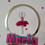 Arquivo Topo de Bolo Bailarina Circular 4
