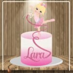 Arquivo Topo de Bolo Bailarina Cute Fita