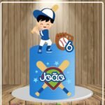 Arquivo Topo de Bolo Baseball Menino