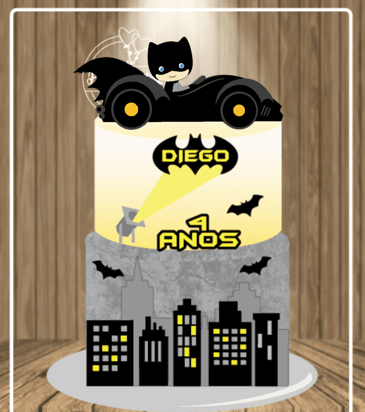 Batman Baby Arquivo Topo de Bolo Batman Baby - Imagem 1