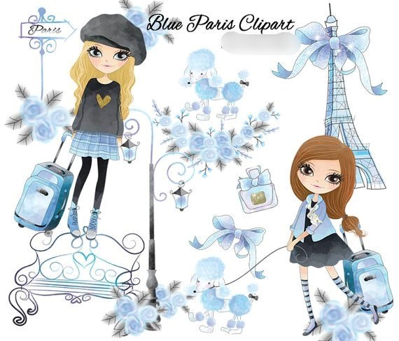 Blue paris Kit Digital Paris Blue - Imagem 1