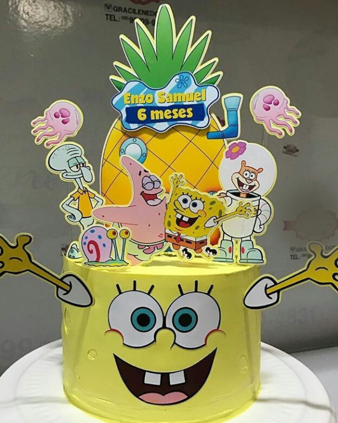 Bob Esponja 4 Arquivo Topo de Bolo Bob Esponja 4 - Imagem 1