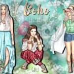 Arquivo Kit Digital Boho Girls