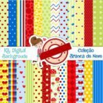 Kit Digital Papeis Branca de Neve